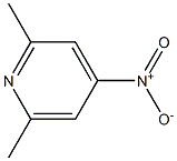 4-硝基-2,6-二甲基吡啶,,结构式