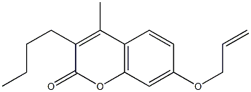 7-(allyloxy)-3-butyl-4-methyl-2H-chromen-2-one 结构式