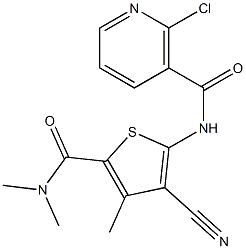 2-chloro-N-{3-cyano-5-[(dimethylamino)carbonyl]-4-methyl-2-thienyl}nicotinamide|