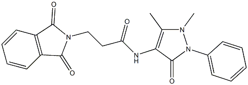 N-(1,5-dimethyl-3-oxo-2-phenyl-2,3-dihydro-1H-pyrazol-4-yl)-3-(1,3-dioxo-1,3-dihydro-2H-isoindol-2-yl)propanamide|