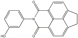 2-(3-hydroxyphenyl)-6,7-dihydro-1H-indeno[6,7,1-def]isoquinoline-1,3(2H)-dione Structure