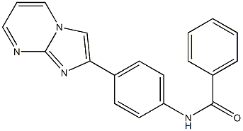N-(4-imidazo[1,2-a]pyrimidin-2-ylphenyl)benzamide,,结构式