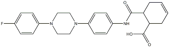  6-({4-[4-(4-fluorophenyl)-1-piperazinyl]anilino}carbonyl)-3-cyclohexene-1-carboxylic acid