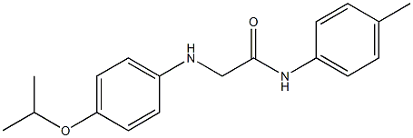 2-(4-isopropoxyanilino)-N-(4-methylphenyl)acetamide Structure