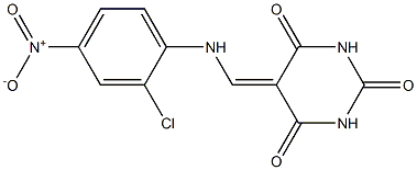 5-({2-chloro-4-nitroanilino}methylene)pyrimidine-2,4,6(1H,3H,5H)-trione