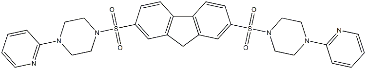 1-(2-pyridinyl)-4-[(7-{[4-(2-pyridinyl)-1-piperazinyl]sulfonyl}-9H-fluoren-2-yl)sulfonyl]piperazine