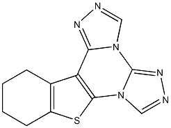 10,11,12,13-tetrahydro[1]benzothieno[3,2-e]di[1,2,4]triazolo[4,3-a:4,3-c]pyrimidine,,结构式