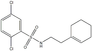 2,5-dichloro-N-[2-(1-cyclohexen-1-yl)ethyl]benzenesulfonamide Structure