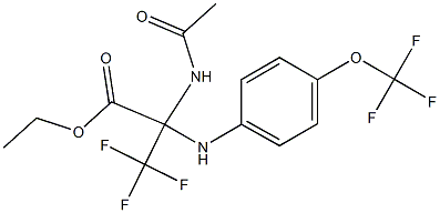 ethyl 2-(acetylamino)-3,3,3-trifluoro-2-[4-(trifluoromethoxy)anilino]propanoate