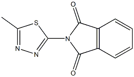 2-(5-methyl-1,3,4-thiadiazol-2-yl)-1H-isoindole-1,3(2H)-dione Structure