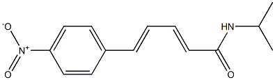 5-{4-nitrophenyl}-N-isopropyl-2,4-pentadienamide Structure