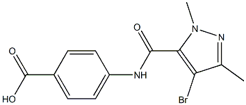  4-{[(4-bromo-1,3-dimethyl-1H-pyrazol-5-yl)carbonyl]amino}benzoic acid