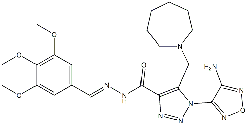 1-(4-amino-1,2,5-oxadiazol-3-yl)-5-(1-azepanylmethyl)-N'-(3,4,5-trimethoxybenzylidene)-1H-1,2,3-triazole-4-carbohydrazide