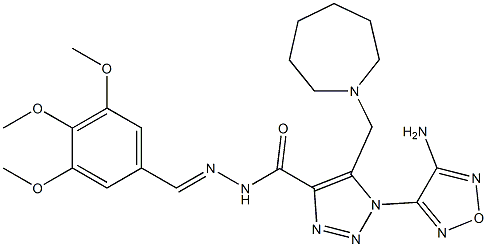  1-(4-amino-1,2,5-oxadiazol-3-yl)-5-(1-azepanylmethyl)-N'-(3,4,5-trimethoxybenzylidene)-1H-1,2,3-triazole-4-carbohydrazide