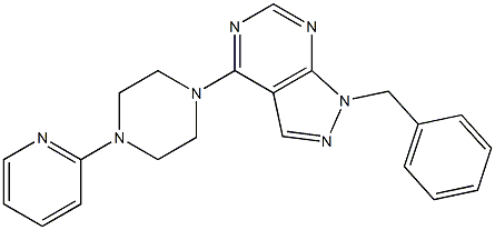 1-benzyl-4-[4-(2-pyridinyl)-1-piperazinyl]-1H-pyrazolo[3,4-d]pyrimidine
