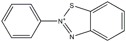 2-phenyl-1,2,3-benzothiadiazol-2-ium Struktur
