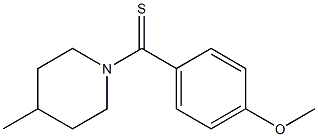 1-(4-methoxybenzothioyl)-4-methylpiperidine Struktur