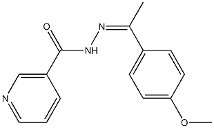 N'-[1-(4-methoxyphenyl)ethylidene]nicotinohydrazide Structure