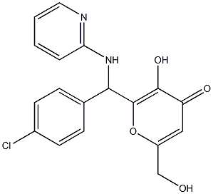  2-[(4-chlorophenyl)(2-pyridinylamino)methyl]-3-hydroxy-6-(hydroxymethyl)-4H-pyran-4-one