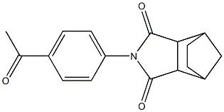 4-(4-acetylphenyl)-4-azatricyclo[5.2.1.0~2,6~]decane-3,5-dione 化学構造式