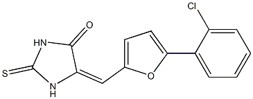 5-{[5-(2-chlorophenyl)-2-furyl]methylene}-2-thioxo-4-imidazolidinone