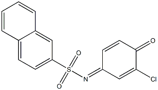 N-(3-chloro-4-oxo-2,5-cyclohexadien-1-ylidene)-2-naphthalenesulfonamide Structure