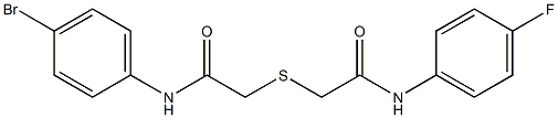 2-{[2-(4-bromoanilino)-2-oxoethyl]sulfanyl}-N-(4-fluorophenyl)acetamide