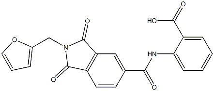 2-({[2-(2-furylmethyl)-1,3-dioxo-2,3-dihydro-1H-isoindol-5-yl]carbonyl}amino)benzoic acid