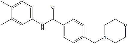 N-(3,4-dimethylphenyl)-4-(4-morpholinylmethyl)benzamide Structure