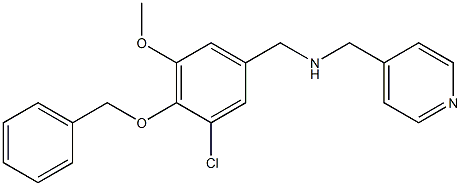 N-[4-(benzyloxy)-3-chloro-5-methoxybenzyl]-N-(4-pyridinylmethyl)amine 结构式