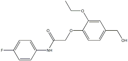 2-[2-ethoxy-4-(hydroxymethyl)phenoxy]-N-(4-fluorophenyl)acetamide Structure