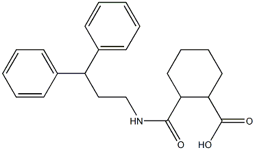 2-{[(3,3-diphenylpropyl)amino]carbonyl}cyclohexanecarboxylic acid 结构式