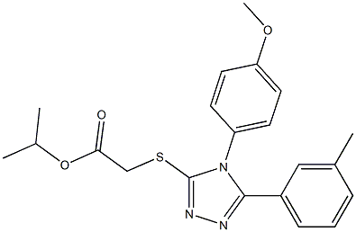 isopropyl {[4-(4-methoxyphenyl)-5-(3-methylphenyl)-4H-1,2,4-triazol-3-yl]sulfanyl}acetate|