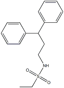 N-(3,3-diphenylpropyl)ethanesulfonamide Structure