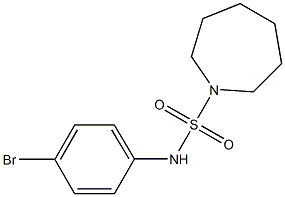 N-(4-bromophenyl)-1-azepanesulfonamide Struktur