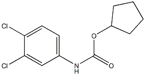 cyclopentyl 3,4-dichlorophenylcarbamate 化学構造式