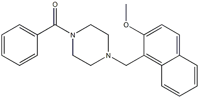 1-{[2-(methyloxy)naphthalen-1-yl]methyl}-4-(phenylcarbonyl)piperazine