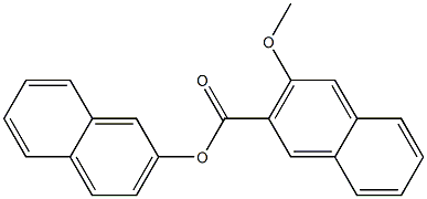 2-naphthyl 3-methoxy-2-naphthoate 化学構造式