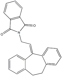 2-[2-(10,11-dihydro-5H-dibenzo[a,d]cyclohepten-5-ylidene)ethyl]-1H-isoindole-1,3(2H)-dione Structure