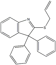2-(allylsulfanyl)-3,3-diphenyl-3H-indole Struktur
