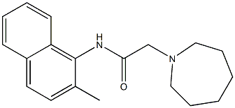 2-(1-azepanyl)-N-(2-methyl-1-naphthyl)acetamide 结构式