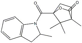 4,7,7-trimethyl-1-[(2-methyl-2,3-dihydro-1H-indol-1-yl)carbonyl]-2-oxabicyclo[2.2.1]heptan-3-one|