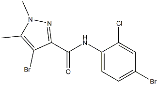  4-bromo-N-(4-bromo-2-chlorophenyl)-1,5-dimethyl-1H-pyrazole-3-carboxamide