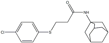 N-(1-adamantyl)-3-[(4-chlorophenyl)thio]propanamide