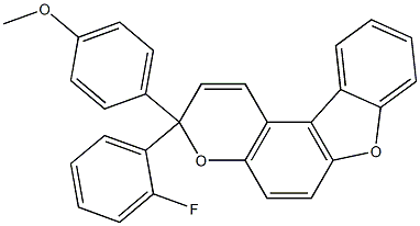 3-(2-fluorophenyl)-3-(4-methoxyphenyl)-3H-[1]benzofuro[3,2-f]chromene|