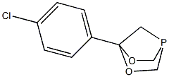 4-(4-chlorophenyl)-3,5-dioxa-1-phosphabicyclo[2.2.1]heptane,,结构式