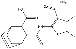 3-({[3-(aminocarbonyl)-4,5-dimethyl-2-thienyl]amino}carbonyl)bicyclo[2.2.2]oct-5-ene-2-carboxylic acid