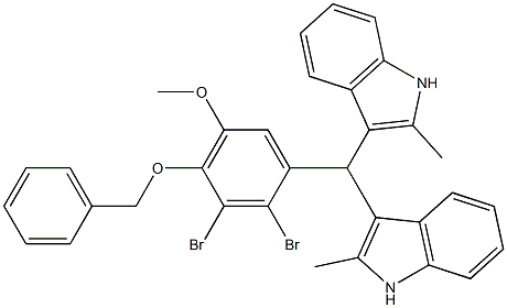  3-[[4-(benzyloxy)-2,3-dibromo-5-methoxyphenyl](2-methyl-1H-indol-3-yl)methyl]-2-methyl-1H-indole