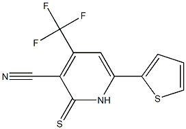  6-thien-2-yl-2-thioxo-4-(trifluoromethyl)-1,2-dihydropyridine-3-carbonitrile