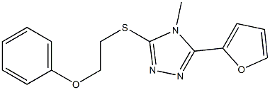 2-{[5-(2-furyl)-4-methyl-4H-1,2,4-triazol-3-yl]sulfanyl}ethyl phenyl ether
